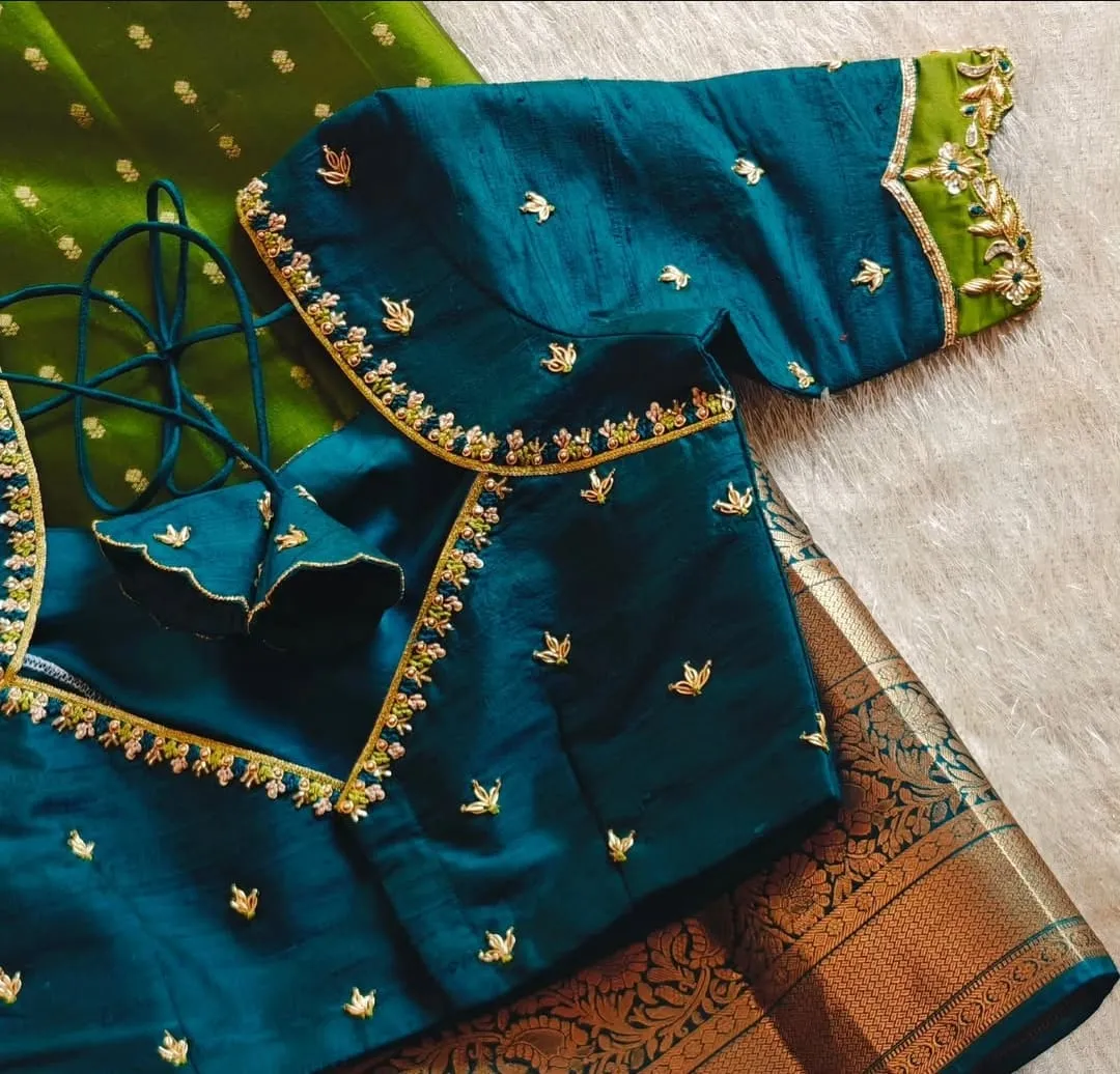 Aari Blouse & Saree Work